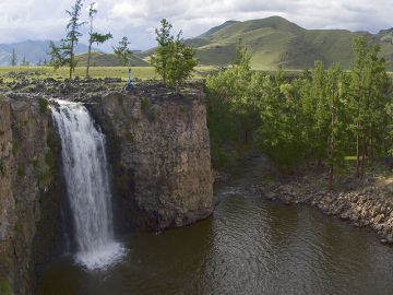 The Orkhon waterfall